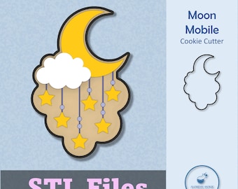 Moon Mobile Cookie Cutter (STL Files)