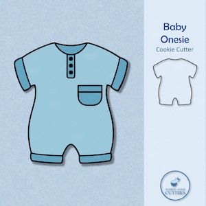Baby Onesie Cookie Cutter - Baby Themed Cookies