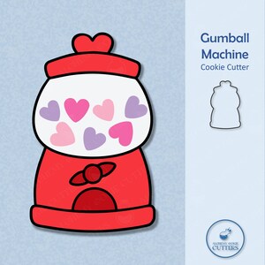 Gumball Machine Cookie Cutter - Valentine Cookie Cutters