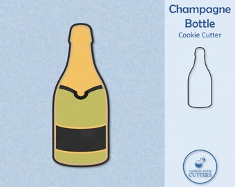 Champagne Bottle Cookie Cutter