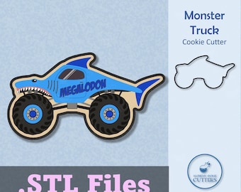Monster Truck Cookie Cutter (STL File)