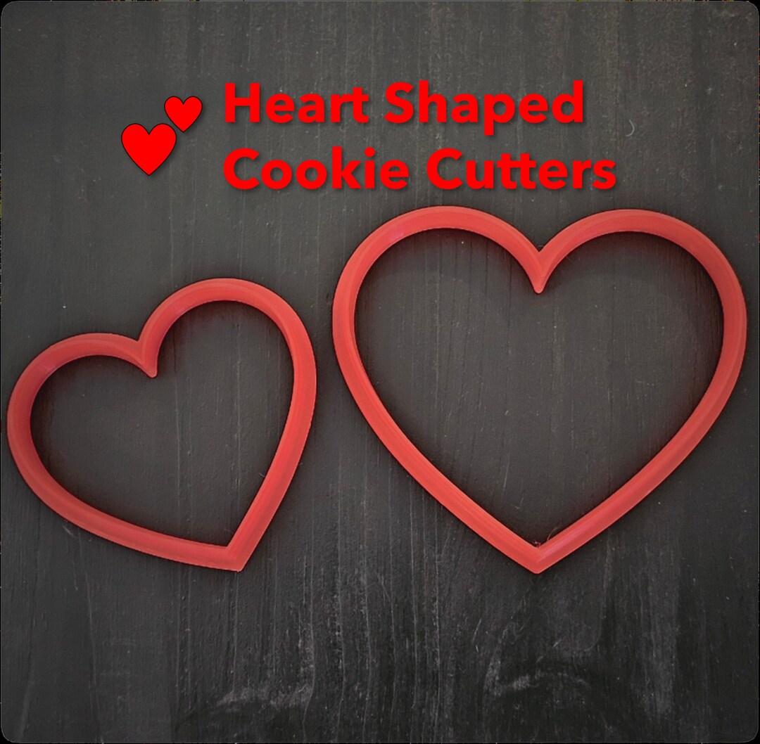 Heart Shape Cookie Cutters Etsy