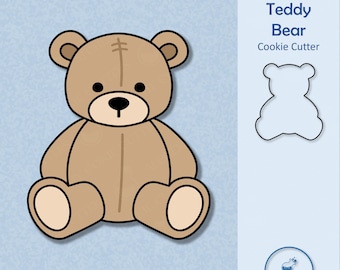 Teddy Bear Cookie Cutter - Baby Themed Cookies