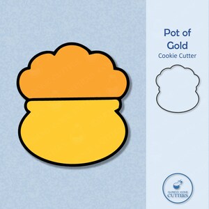 Pot of Gold Cookie Cutter - Lucky Charm Cookie Cutters