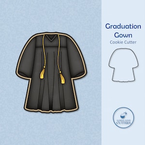 Graduation Gown Cookie Cutter