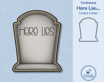 Tombstone Cookie Cutter - Halloween Cookie Cutters