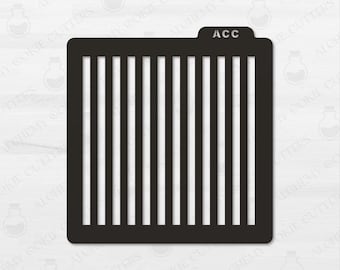 Line Stencil: Stripe Pattern for Gingham