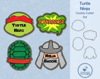 Turtle Hero Ninja Cookie Cutter Set