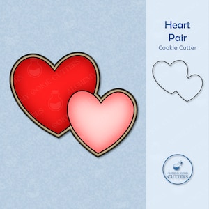 Heart Pair Cookie Cutter