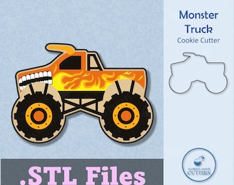 Monster Truck Cookie Cutter (STL File)