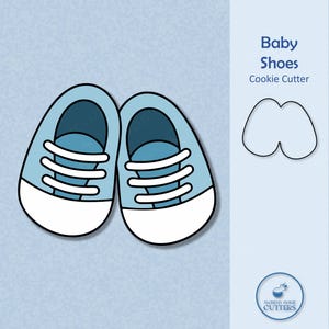 Baby Shoes Cookie Cutter - Baby Themed Cookies