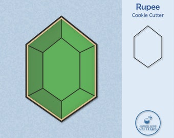Legendary Hero Themed Rupee Cookie Cutter