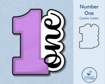Number 1 Cookie Cutter: Birthday, Graduation, Back-to-School