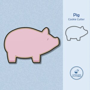 Pig Cookie Cutter - Farm Animal Cookies