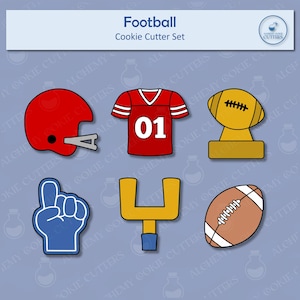 Football Cookie Cutter Set - Sports Cookie Cutters