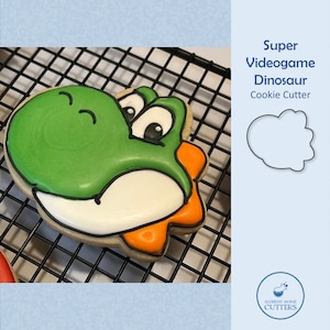 Super Video Game Inspired Dinosaur Head Cookie Cutter