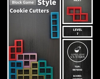 Retro Block Game Cookie Cutters