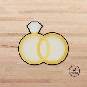 Wedding Rings Cookie Cutter