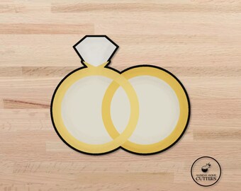 Wedding Rings Cookie Cutter