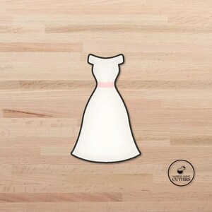 Wedding Dress Cookie Cutter