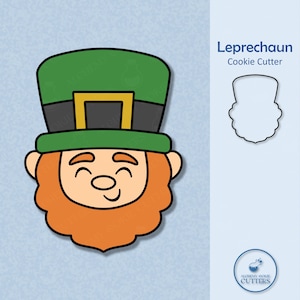 Leprechaun Head Cookie Cutter - St. Patrick&#39;s Day Cookie Cutters