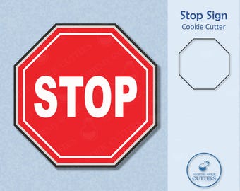 Stop Sign Cookie Cutter - Octagon Shaped Cookies