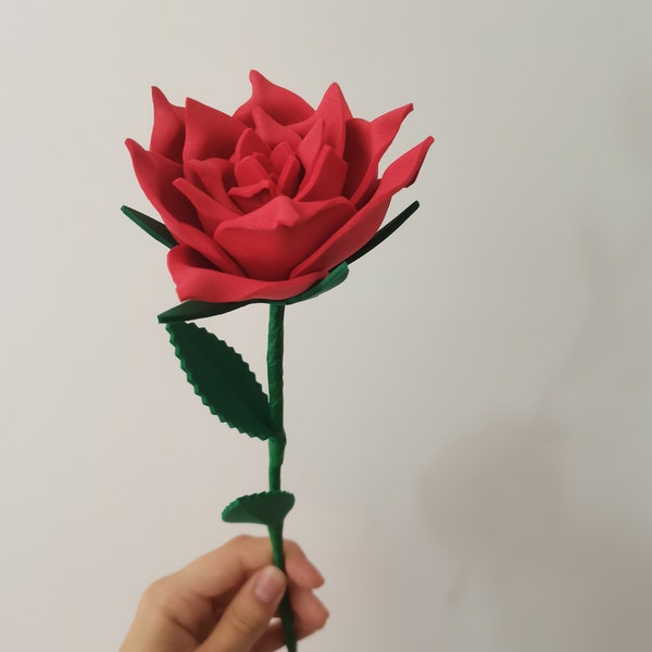 Rosas eternas de goma eva