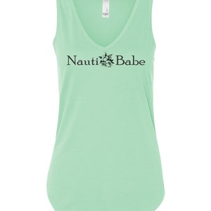 Women&#39;s Tank Top - Nauti Babe Flower