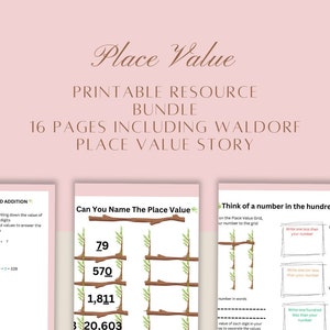 Waldorf Place Value Resources - Maths Grade 2 Homeschool