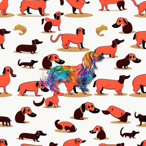 Wiener Dog Wonders: Dachshund Digital Patterns for Kids and Family Fun!
