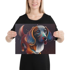 Einzigartige Dackel Wandkunst - ein Must-Have für Hundeliebhaber