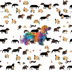 Print Your Own Dachshund Masterpieces with Our Digital Pattern Collection!