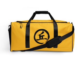 Chinese Calligraphy Duffel Bag (yellow)