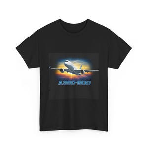 Heavy Graphic Tee - Airbus a350-900