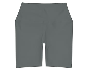 High Waisted Yoga Shorts (AOP)