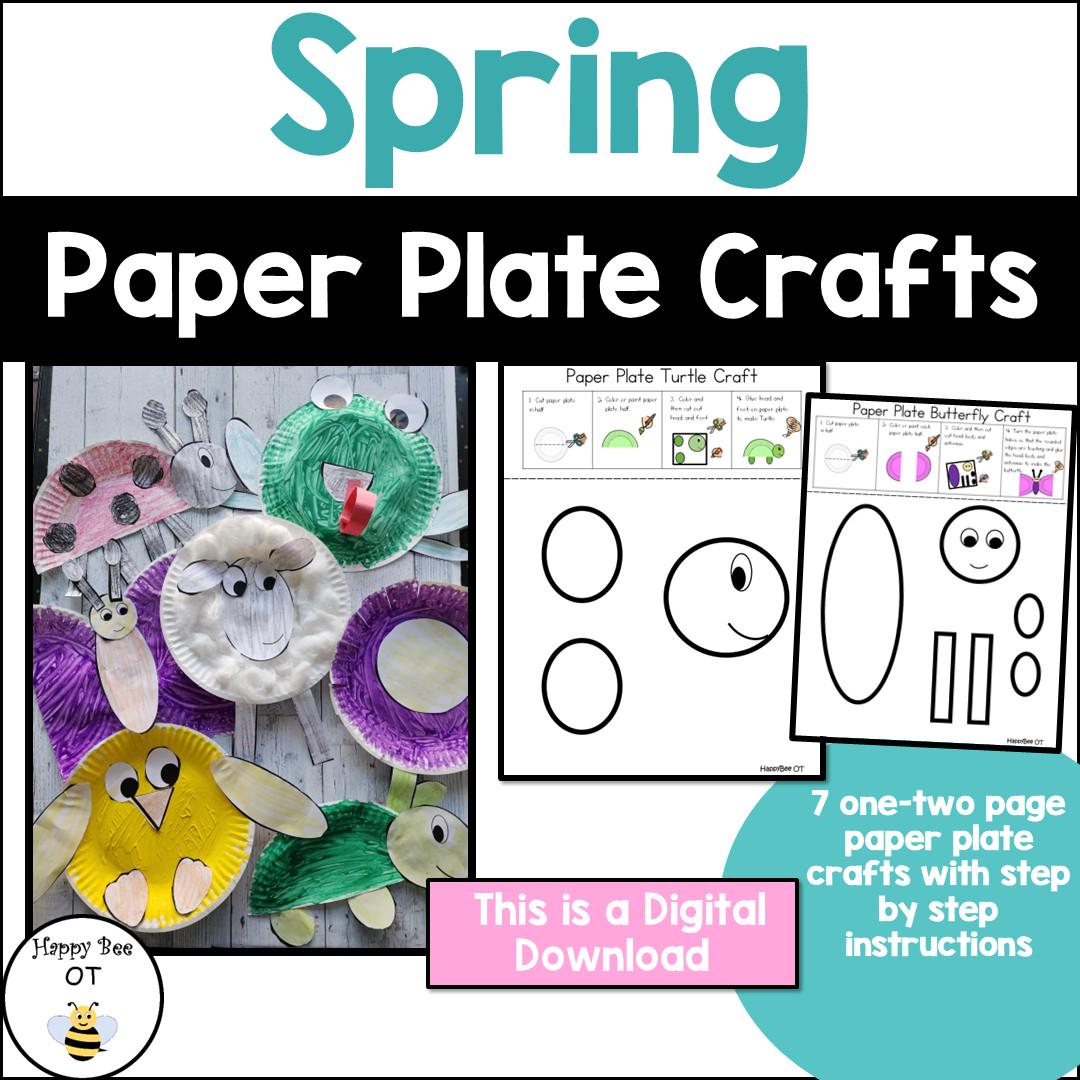 39 Awesome Animal Crafts For Kids 2 Spring Paper Plate Animal Crafts Printable Preschool Cut and Paste…