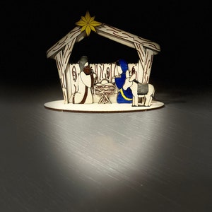 Color and Build Your Own Christmas Nativity, Wise Men, and Shepherds Stand Set image 4