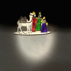 Color and Build Your Own Christmas Nativity, Wise Men, and Shepherds Stand Set image 5