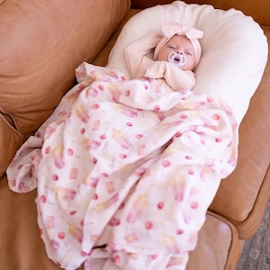 Sugar Popsicle Muslin Swaddle Blanket