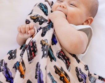Axel Classic Car Swaddle Blanket Car Baby Shower Gift