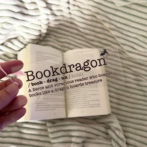 Book Dragon bookmark NO CHARM | fantasy | romantasy | book dragon | dragon | cute bookmarks | acrylic bookmarks