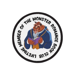 Monster Romance Iron-On Patch, Fun Jacket Patch, Gift for Readers, Retro Style Badge, DIY Fashion Accessories