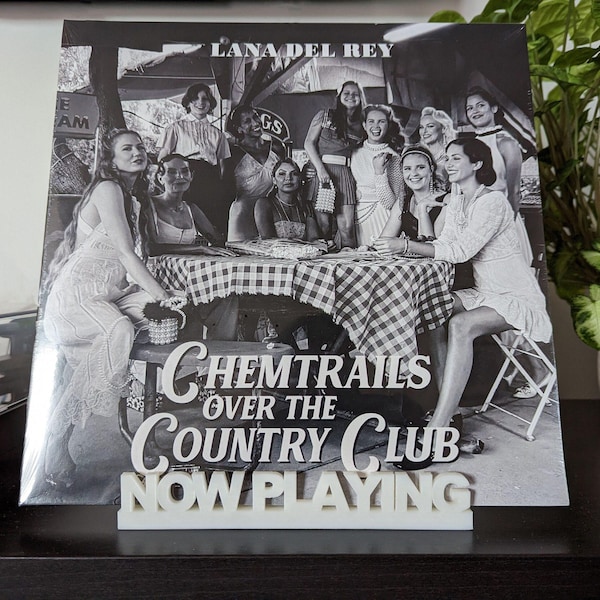 Vinyl Record Now Playing Display Stand