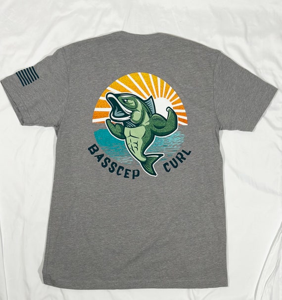 Women's Fishing T Shirt, Fishing Graphic Tee, Fisherman Gifts, Presents for Fishermen, Basscepcurl