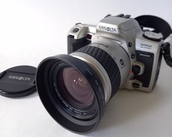 Minolta 505si SUPER + strap + Minolta AF ZOOM 28-80