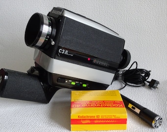 Bauer C3 XL sound + case + mic + Kodachrome 40 Sound 8mm FILM