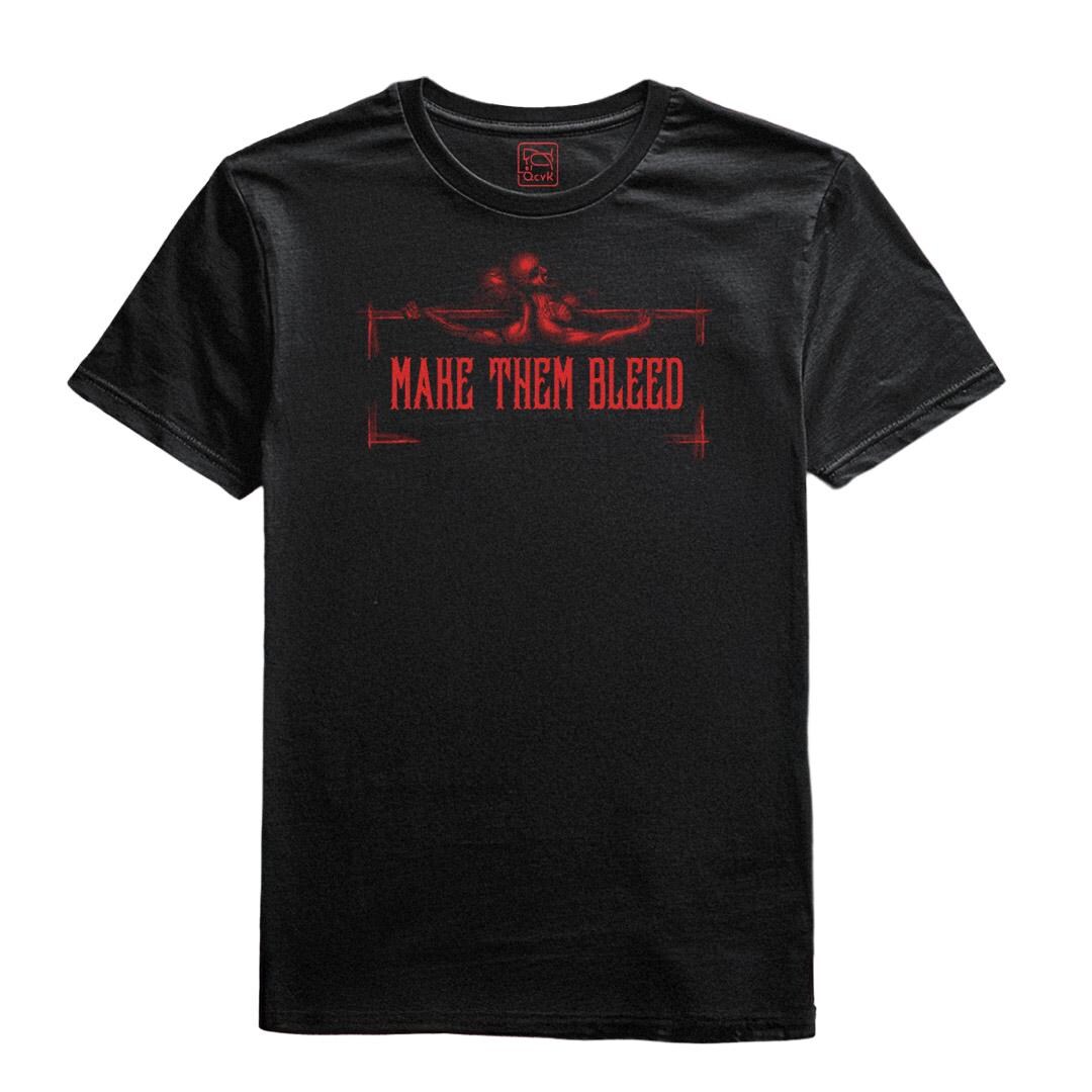 Koszulka Bawełniana 100% MAKE THEM BLEED - Etsy