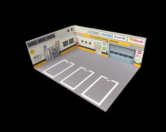 1/64 Diorama Car Maintenance Center Garage