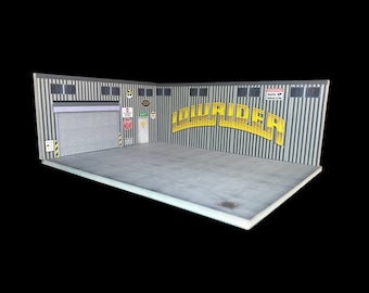 1/64 Diorama LOWRIDER Garage