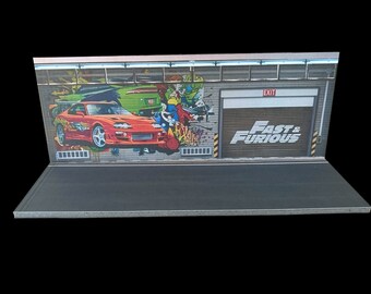 1/64 Diorama Fast N Furious Animated Garage